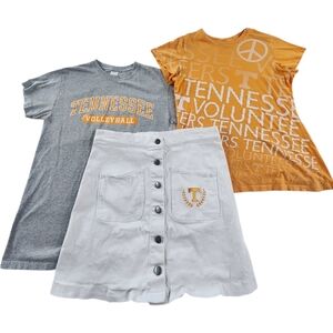 3pc University Of Tennessee Vols T-Shirts and Skirt Set